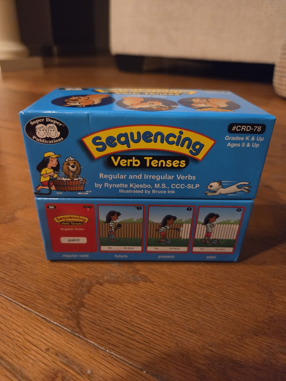 Super Duper Sequencing Verb Tenses Learning Cards - New